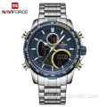 NAVIFORCE 9182 Reloj multifuncional de moda con doble pantalla